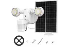 01-04-001-835501 Sansi 3.5w 500 Lm White Motion Sensing Integrated Led Solor Panel Security Light