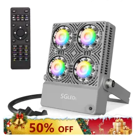 01-06-001-023057 Sansi Rgb Led Flood Light 30w 200w Muticolor Outdoor Tree Decoration Area Xmas