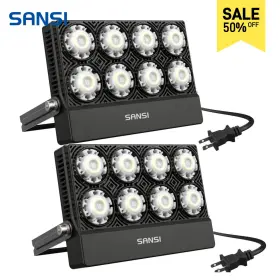 017012 Sansi 01-06--017012 2 Led Floodlight 2pack 5000lm 350w Equivalent 5700k Outdoor Ip66 Work Light