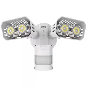 Sansi 744110439977 18-watt White Motion Activated Outdoor Integrated Led Flood Light