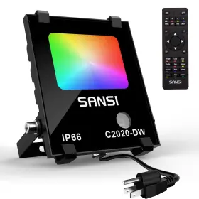 400w Sansi 974466750691 Led Flood Light Equivalent Rgb Outdoor Indoor Color Changing Wall