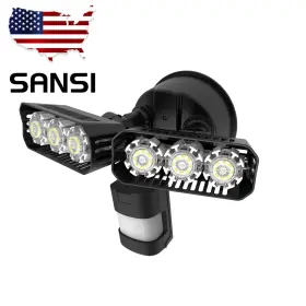 C2440-fw Sansi 2700lm Outdoor Security Flood Light Motion Activated Night Safe Wall Lamp Wired