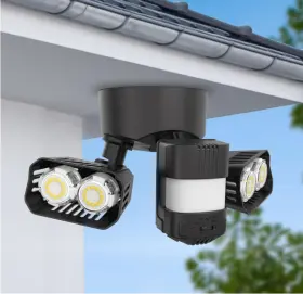 C2440-gw Sansi 3500lm 28w Motion Sensor Outdoor Lights 350w Equivalent Security Used