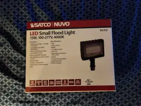 Satco-65-532 Satco 65-532 Led Small Flood Light Fixture Bronze Finish 100-277v -