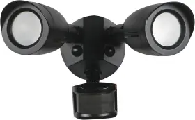 Satco 65/721 Dual Bullet-head Security Flood Light With Motion Sensor 4000k B