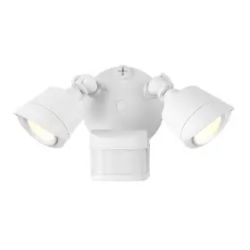 4-flood-ms-a2-3000k-wh Savoy House Led Motion Sensored Double Flood Light In White
