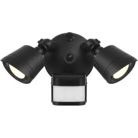 4-flood-ms-a2-3cct-bk Savoy House Multi Color-temp 2-light Led Motion Sensored Double Flood Light In Matte Black