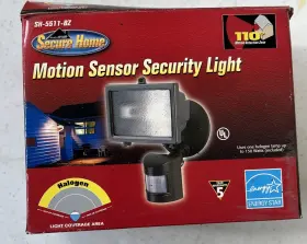Sh-5511-bz Secure Home Motion Sensor Light Halogen 110 Detection Zone #sh-5511-bz