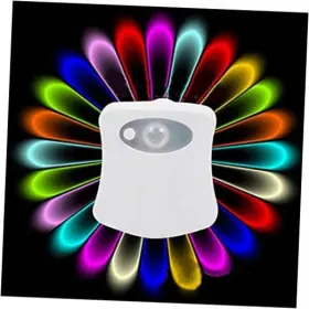 Shelly & Bill 736927438281 1 Pack Color Changing Toliet Night Light Motion Sensor Led Toilet