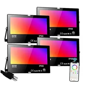 800w Shenzhen Borui Photoelectric Technology Co. Ltd. 705353072055 Led Flood Light Outdoor Equivalent Bluetooth Smart Bluetooth-80w