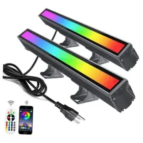 Shenzhen Chuanghuaxing Technology Co. Ltd 716032916980 48w Led Rgb Color Changing Flood Light Wall Washer Bar With Remote 2