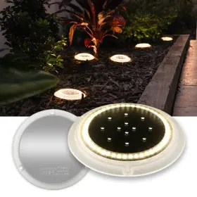 Sl13013ww2 Shonelighting Solar Deck Lights Crazy 48 Leds Super Bright Car Weight Bearing Driveway Li