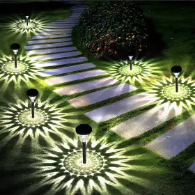 11800149 Siatom Lighting Solar Pathway Lights 10 Pack Bright Path White