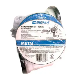 14782wh Sigma Electric Lamp Holder 150 Watt Max All-weather White New Sealed Lighting