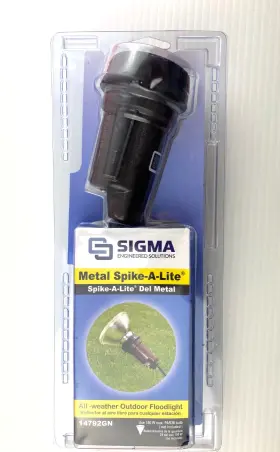 14792gn Sigma Electric Metal Spike A Light Outdoor Floodlight 150 W 30