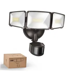 7600101412 Signify 72w 7400lm Led Security Lights With Pir Motion Sensor Outdoor 5000k 1 Brown