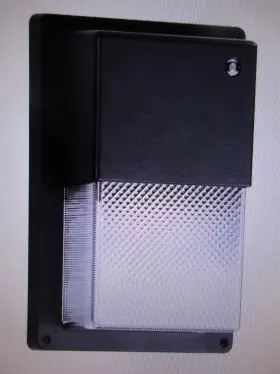 L15-mwp-40-120-pc Simply Conserve 100w Equivalent Integrated Led Black Mini Wall Pack Light 4000k