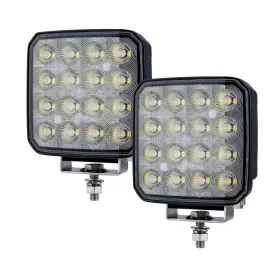 Wlr436 Smixctek 4 Inch Led Tractor Work Light 2pcs 128w 9600 Lumens Over 180 Side Shooter