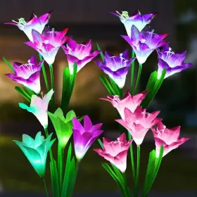 Lily-4 Solarbaby Solar Lights Outdoor - Lily Flower Garden M Multicolor