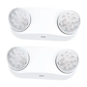 Solite Lighting Co. Limited 741365851165 Led Emergency Light With Battery Backup Two Bug Eye Heads Adjustable 2-pack