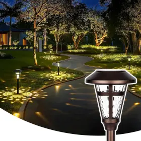 Solpex 791391904953 Solar Pathway Lights Outdoor 6 Pack Bronze Finshed