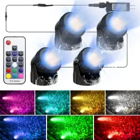 Bsv-rl504ww Srygery Rgb Underwater Pond Lights 20 Colors Dimmable Submersible Led Fountain Light