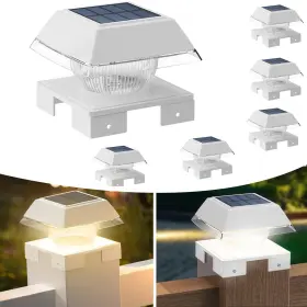 Ws163 Sumaote Solar Post Cap Light 120 Lumen Ip65 Waterproof Fence Deck Lights