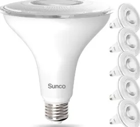 Sunco 726630035723 6 Pack Outdoor Led Flood Home Patio Driveway Light Waterproof Par38