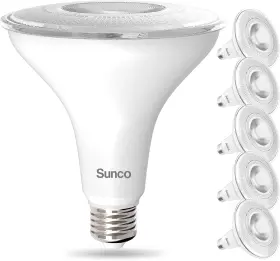 1022218 Sunco Lighting 6 Pack Outdoor Led Flood Home Patio Driveway Light Waterproof Par38 B