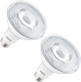 Sunco Lighting 313094682626 2 Pack Dusk To Dawn Light Bulbs Flood Outdoor Par30 Led Photocell Se