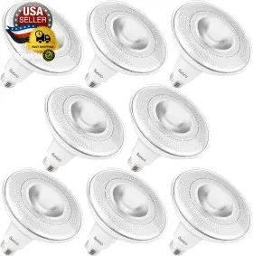 Sunco Lighting 313095941982 8 Pack Par38 Led Flood Light Outdoor Bulb Waterproof Bright Dimm