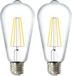 St64 Sunco Lighting 313101817836 Dusk To Dawn Led Outdoor Lights Bulb Edison Style Automatic Light Se