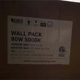 Wp-80w-5k-6 Sunco Wpl-gc80 Wall Pack 80w 5000k Etl Outdoor Light