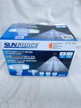 Sunforce 688432821839 82183 - 180 Led Solar Motion Light Triple Head 1200 Lumens New
