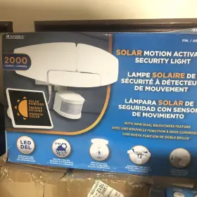 82193 Sunforce Solar Motion Activated Security Light 2000 Lumens
