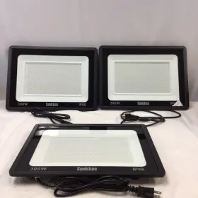 300w Sunkkes 683132208843 3 Pack Led Flood Light Outdoor Ip66 Waterproof With Plug