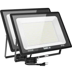 400w Sunkkes 683132208959 Led Flood Lights Outdoor 2 Pack Ip66 Waterproof 6000k Daylight White S