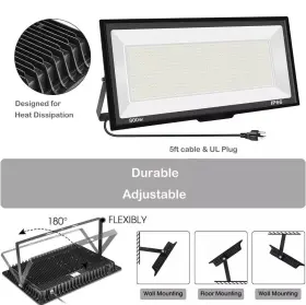 800w Sunkkes 683132208973 Led Flood Light Outdoor 6000k 80000lm Daylight White Security Lights Ou
