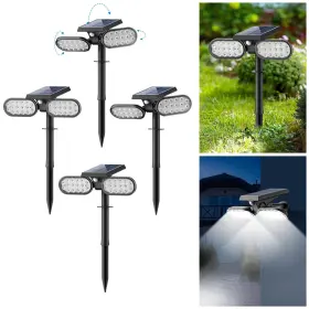 Svsl-spl-p2 Sunvivolighting Sunvivo Motion Solar Lights Outdoor Ground Path Or Wall Floodlight Sta