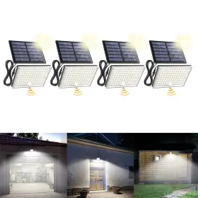 Jx-bd003 Superdanny Solar Outdoor Flood Lights With 113 Bright Leds Motion Sensor Dus