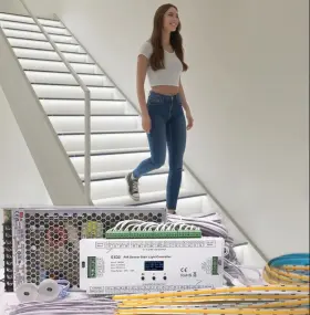Es32 Superlightingled 762283161198 Intelligent Motion Sensor Stair Lights Indoor Staircase Lighting Kit