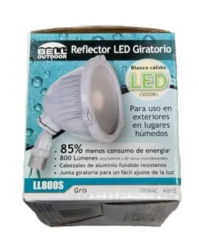 Ll800s Swivel 050169994740 An Bell Led Floodlight 800 Lumens Gray
