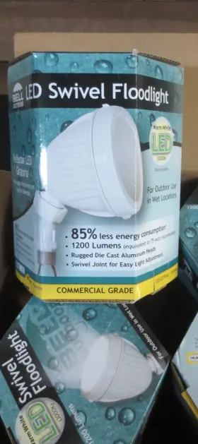 Swivel 050169994788 Bell Ll1200w Led Floodlight 1200 Lumens White - 2 Pk