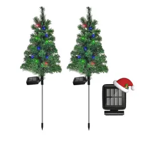 Fc0004-2 Sxxsmywr Solar Christmas Tree Garden Stake Lights Outdoor Waterproof Pathway Green