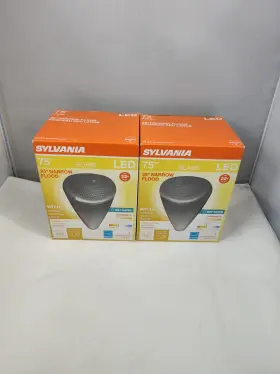 Sylvania 046135782510 2 Pack 75w Dimmable Led 25 Flood Light Wet Rated Par30 10w 3000k