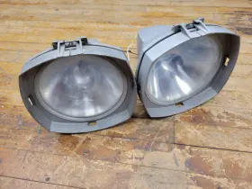 1qf-500 Sylvania Vintage Iodine Quartz Floodlight Industrial Lamp Light 60a 500w