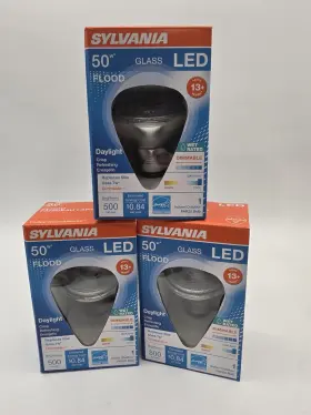 Led7par20dim850fl4013yglwrp Sylvania 74777 3 X Dimmable Led Flood Light Replaces 50w