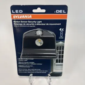 E16635lv Sylvania Motion-sensing Battery Powered Led Black Security Entry Light