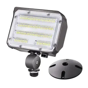 Szgmjia 791270769116 60w Led Flood Light With Knuckle Outdoor Security Fixture Dusk-to-dawn Photo
