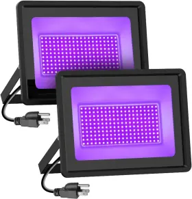Bl300w Tansir Black Lights 300w Led Flood Light With Plug 6ft Cable For Halloween P